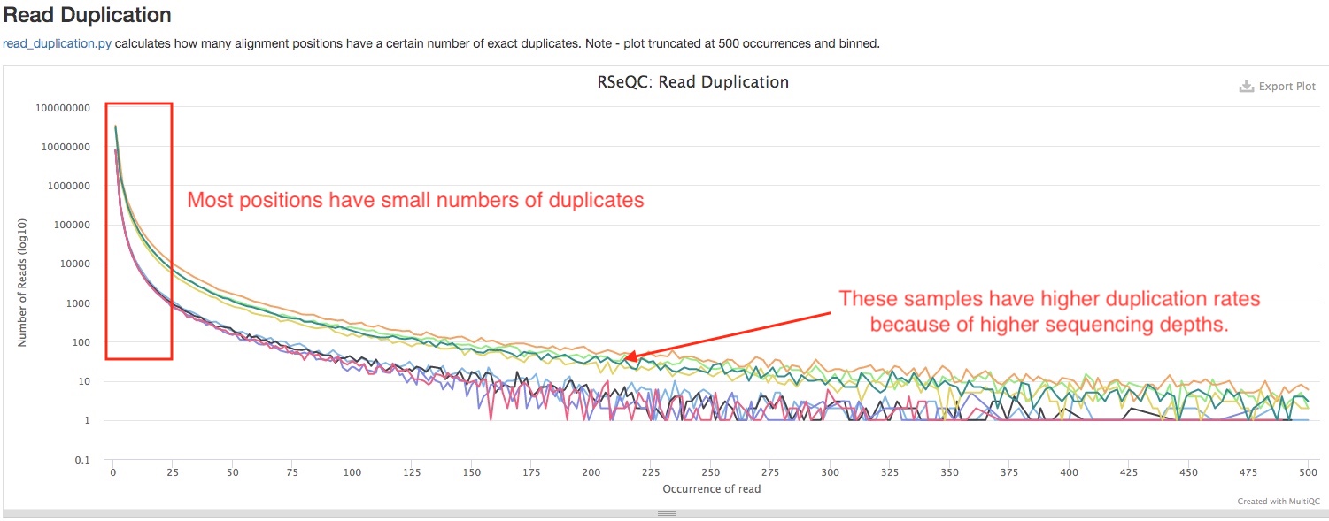 RSeQC read duplication plot